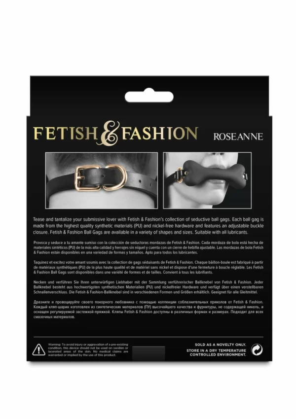 <p>Discover the Fetish & Fashion Roseanne Gag â€“ a sophisticated accessory designed for those who appreciate premium craftsmanship and style. This model features a high-quality synthetic PU material