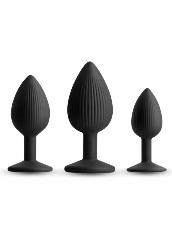 NS Novelties Renegade Triple Ace Kit Silicone Plug Set with Suction Base