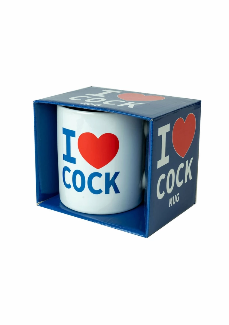 I Love Cock Mug kubek ceramiczny z napisem 330 ml biały funnytoys