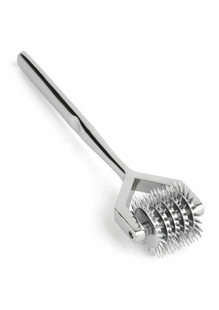 Mr. Steel 5-Reel Wartenberg Pinwheel Stainless Steel Sensory Tool - Boutique Anelma Mr. Steel 5-Reel Wartenberg Pinwheel Stainless Steel Sensory Tool