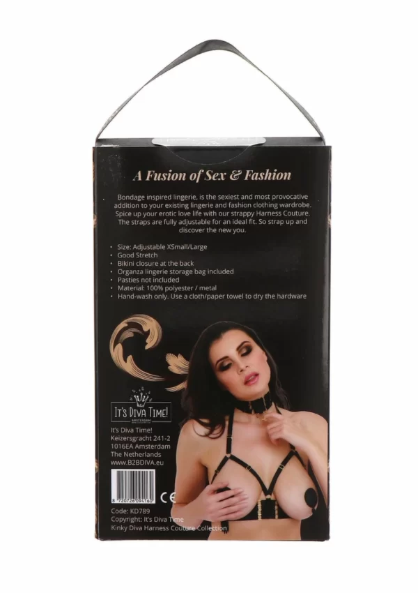 <p>Discover the perfect blend of elegance and versatility with the Open Cup Bra Plus O-Ring Collar Satin Harness. Crafted from premium satin and elastic straps