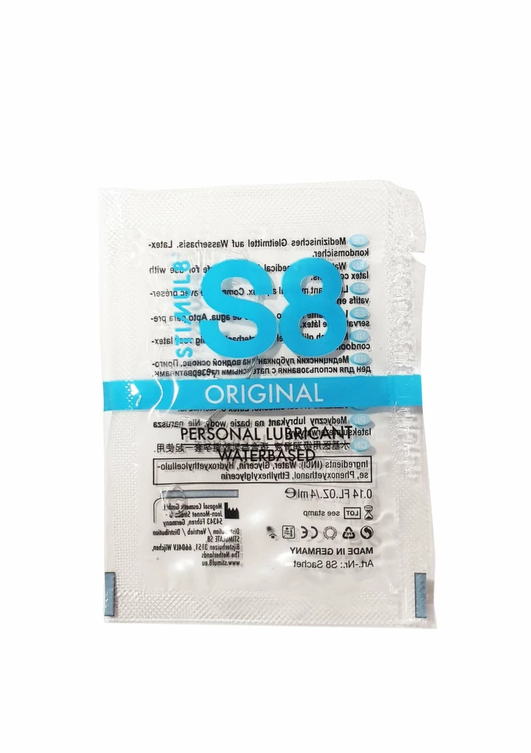 S8 Original 4ml Sachet Water-Based Lubricant Single-Use Pack - Boutique Anelma S8 Original 4ml Sachet Water-Based Lubricant Single-Use Pack