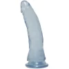 Doc Johnson Crystal Jellies 7" Slim Model with Suction Base Clear - Boutique Anelma Dildos & dongs