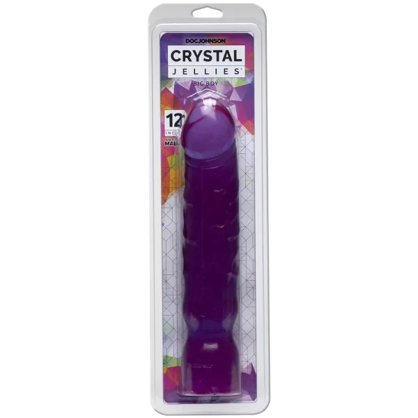 Doc Johnson Crystal Jellies 12" Intimate Model Clear 30 cm