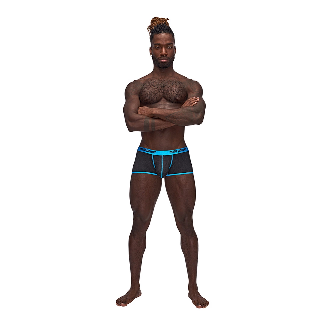Male Power Uplift Mini Short XL Black - Satin Finish Comfort Wear - Boutique Anelma Male Power Uplift Mini Short XL Black - Satin Finish Comfort Wear