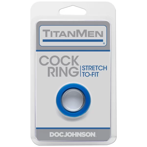 Doc Johnson TitanMen Stretch-To-Fit elastyczny pierÅ›cieÅ„ czarny