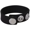 Perfect Fit Silicone 3 Snap Adjustable Ring - Black