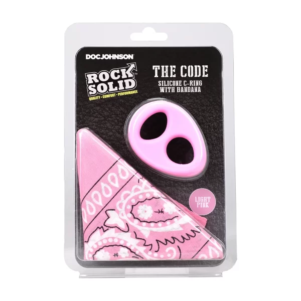 <b>Rock Solid The Code Silicone Ring & Bandana Set â€“ Pink</b><br><br>Discover the perfect combination of style and function with the Rock Solid The Code set