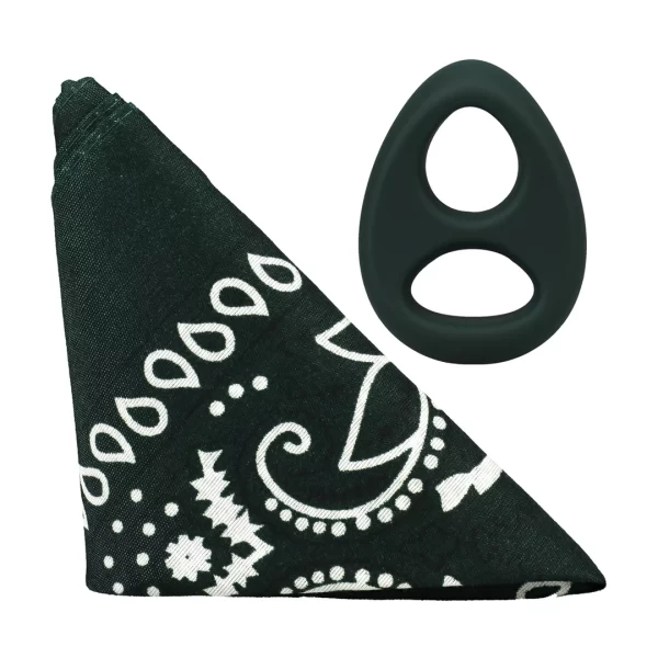 The Code Silicone Ring & Bandana Set Hunter Green - Stylish Duo Pack