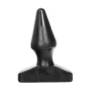 All Black Plug 16 cm - Grooved Silicone Analogue