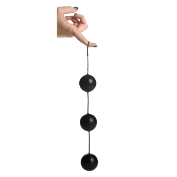 <p><strong>Experience advanced design with the XR Brands XXL Triple Silicone Weighted Bead System â€“ Black