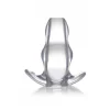 Clear View Extra Large Hollow Anal Plug Transparent TPE 5.8''