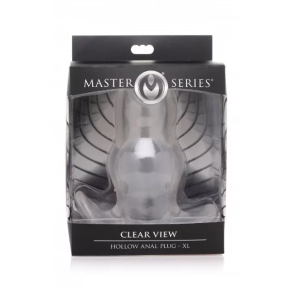<p><strong>Clear View Extra Large Hollow Anal Plug â€“ Transparent TPE