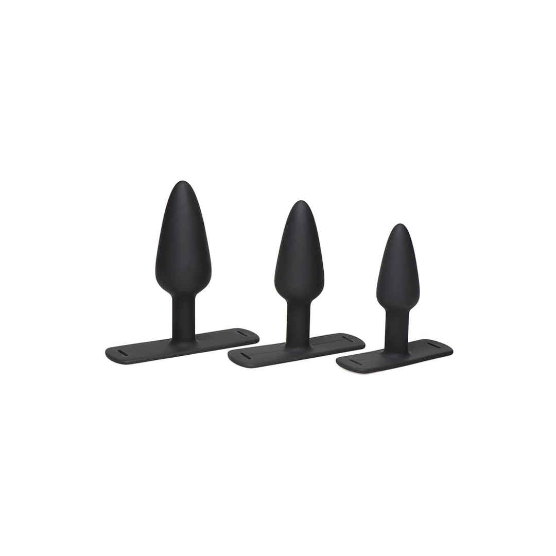 Bum-Tastic Trainer Set Silicone Anal Plug Kit with Adjustable Harness - Boutique Anelma Bum-Tastic Trainer Set Silicone Anal Plug Kit with Adjustable Harness