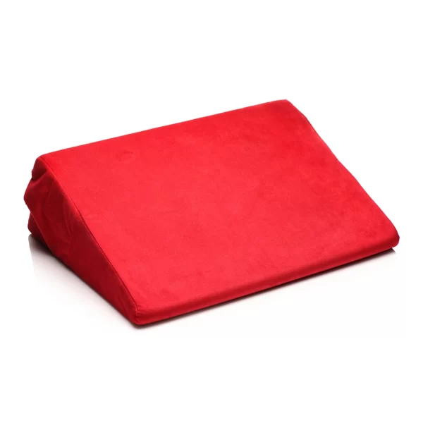 Sportsheets Love Cushion Red - Anatomical Support Wedge with Restraint System