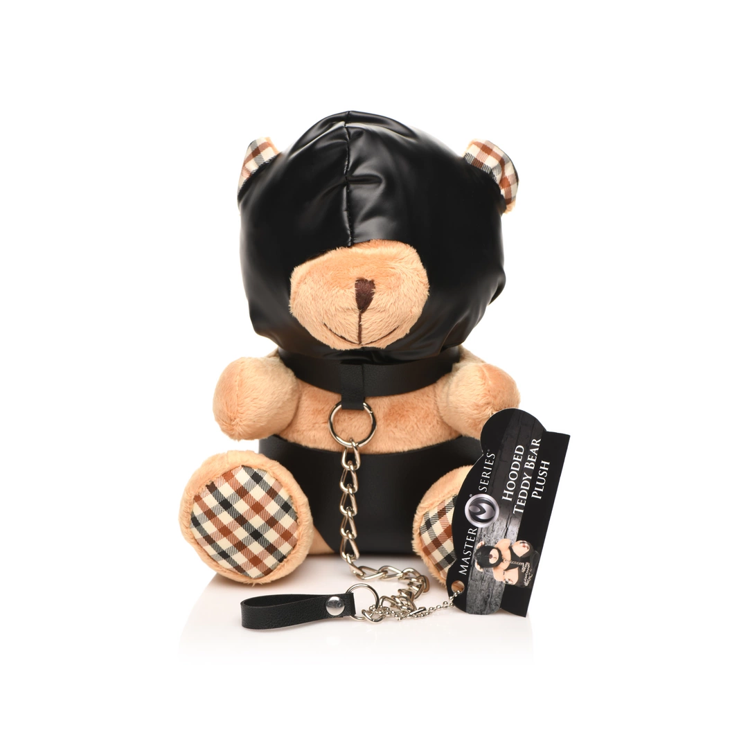 Blush Novelties Burnt Orange Plush Bear with Removable Blindfold 23cm adult funny