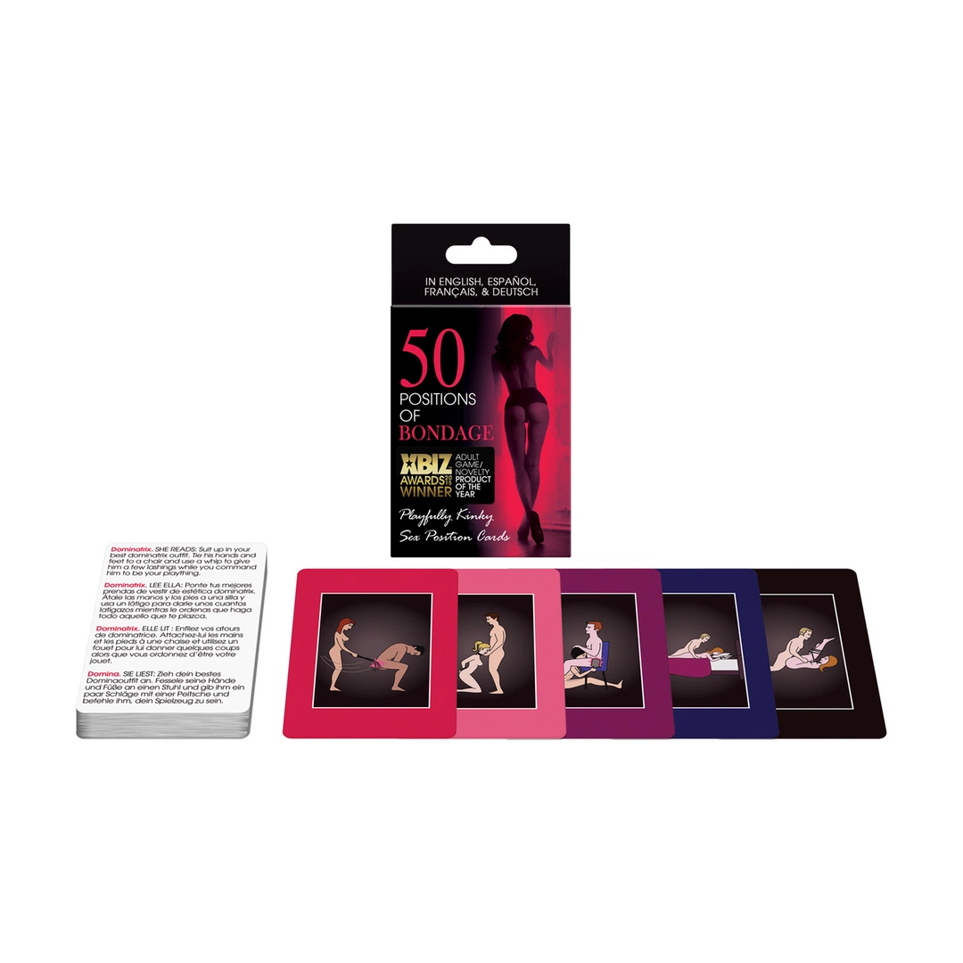 Kheper Games 50 Positions of Bondage Card Set - Creative Game for Couples adult funny