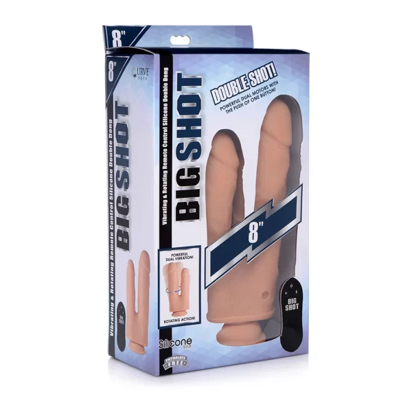 Double Shot Liquid Silicone Dual-Ended Model 20.5 cm Vibrating System