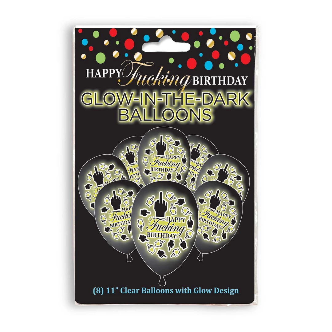 Little Genie Happy Birthday balony świecące LED zestaw 8 sztuk funnytoys