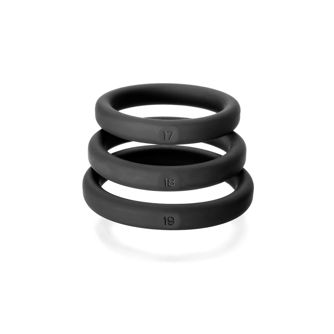 Perfect Fit Xact-Fit Adjustable Ring Set M/L - Flexible Silicone System - Boutique Anelma Perfect Fit Xact-Fit Adjustable Ring Set M/L - Flexible Silicone System