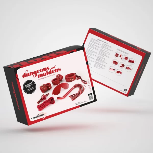 <strong>Discover the Dungeons and Maidens Red 8-Piece Adjustable Bonding Accessory Set</strong><br><br>Step into a world of new sensations and exploration with this comprehensive 8-piece set by Dungeons and Maidens. Designed for both those new to bonding accessories and enthusiasts seeking to expand their collection