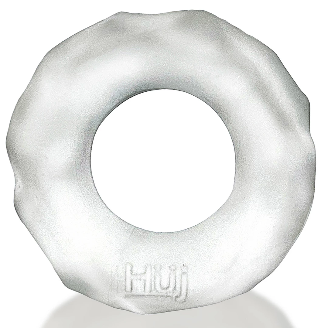 Hunkyjunk Fractal Tactile Ring Clear Ice - Flexible Plus+Silicone System - Boutique Anelma Hunkyjunk Fractal Tactile Ring Clear Ice - Flexible Plus+Silicone System