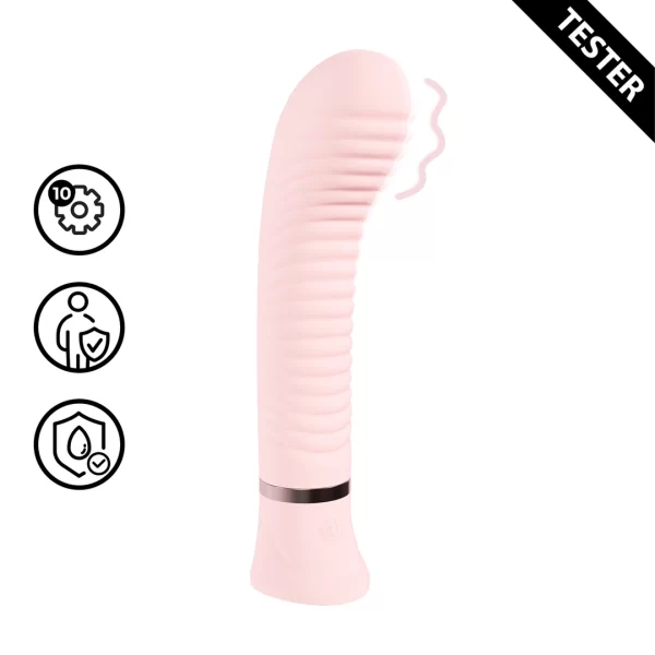Loveline Divine Paris Collection Ribbed G-Spot Vibrator Pink Rechargeable