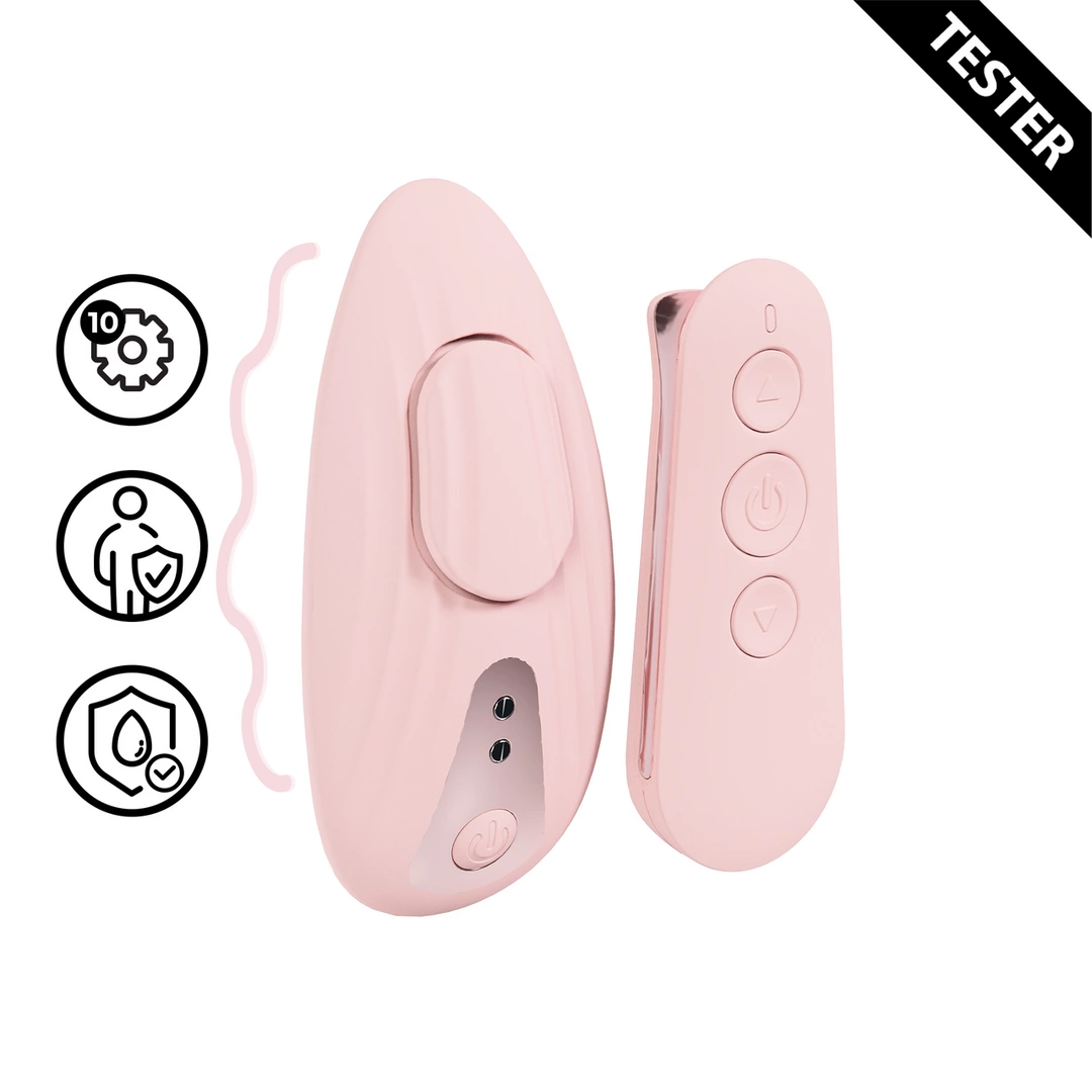 Loveline Celeste Paris Remote-Control Panty Device Pink Compact Tester - Boutique Anelma Loveline Celeste Paris Remote-Control Panty Device Pink Compact Tester
