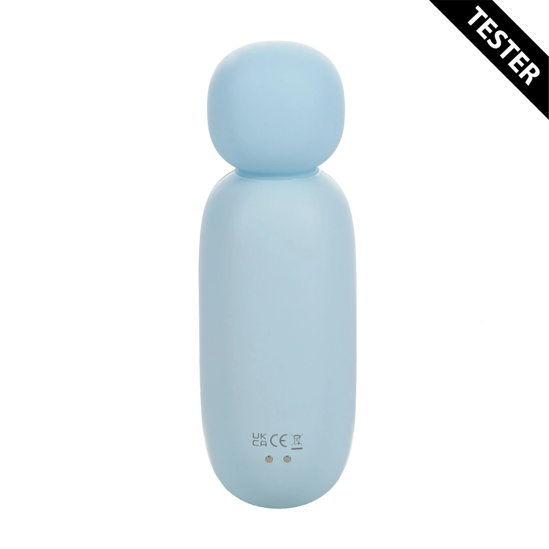 Mochi Mini Chunky Wand Niebieski - Kompaktowy masażer silikonowy - Boutique Anelma TESTERS