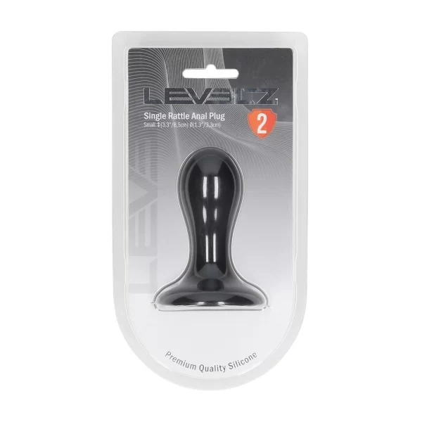 LEVELZ Liquid Silicone Motion Plug S Black - Flexible Rattle System