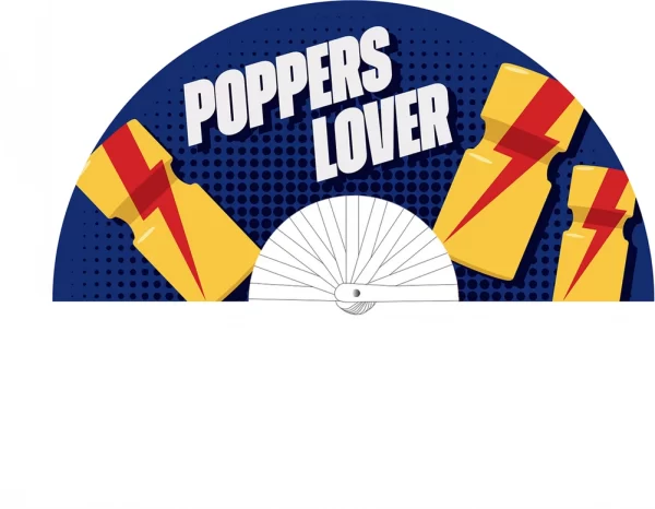 Poppers Lover 64 cm Blue/Yellow - Durable Polyester