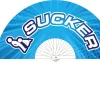 Sucker Decorative Fan 64 cm Blue - Modern Wall Accessory - Boutique Anelma Sucker Decorative Fan 64 cm Blue - Modern Wall Accessory