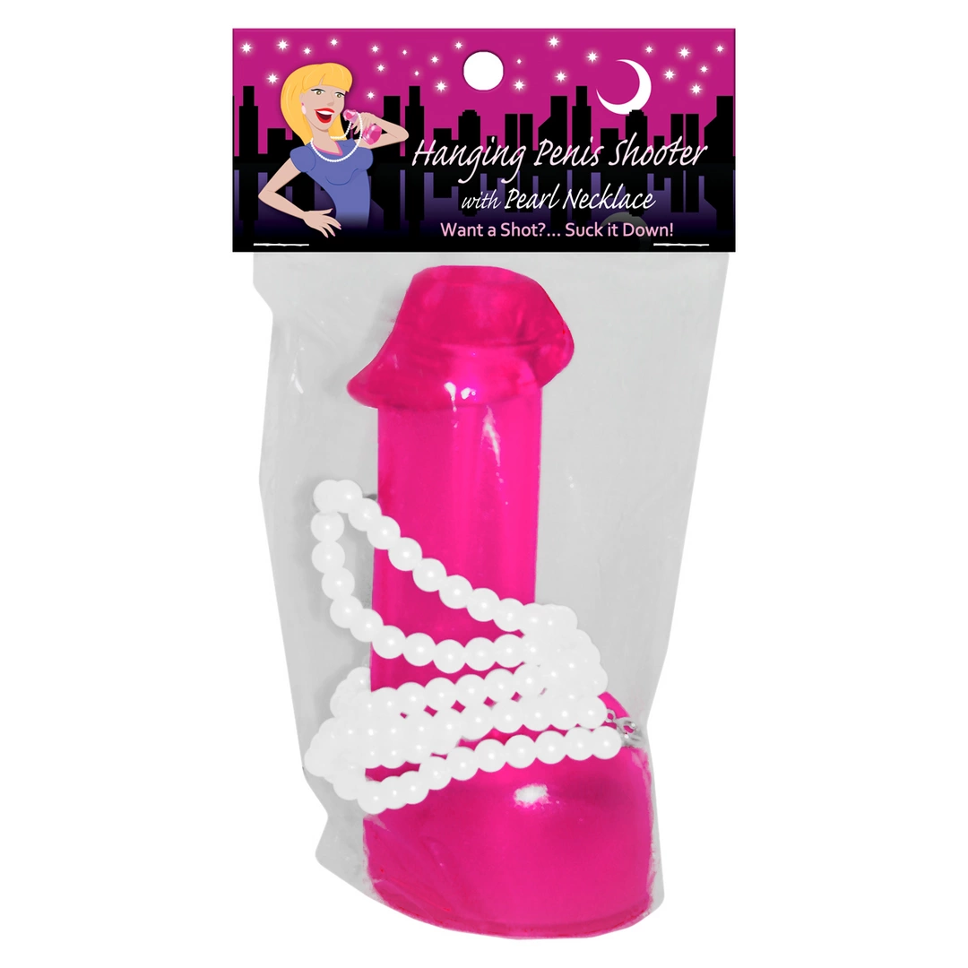 Pipedream Hanging Fun Shooter 3.5oz with Decorative Necklace Clear - Anelma adult funny