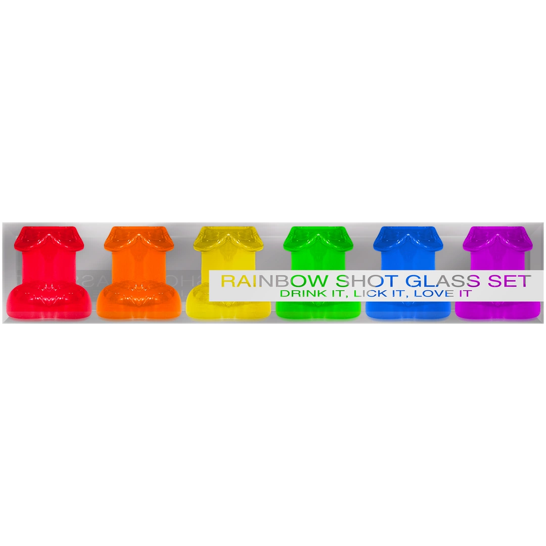 Kheper Games Zestaw kieliszkow Rainbow Party 6 szt. kolorowe 44 ml funnytoys