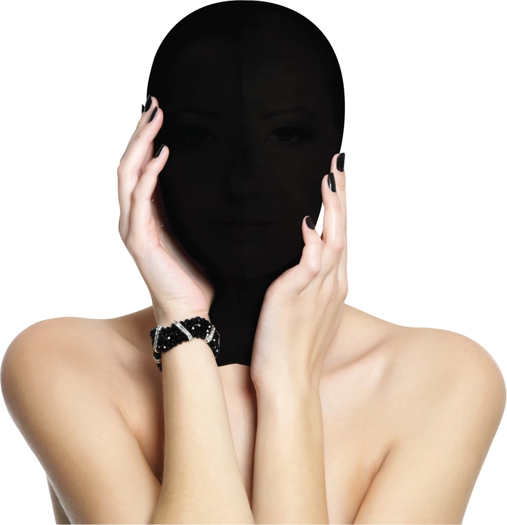 Ouch! Stretchable Hood Mask Black Lightweight Breathable Unisex - Boutique Anelma Ouch! Stretchable Hood Mask Black Lightweight Breathable Unisex