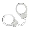 Ouch! Classic Metal Handcuffs Silver - Secure Locking System