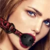 OUCH! Diamond Pattern Adjustable Breathing Ball Gag 62cm Black