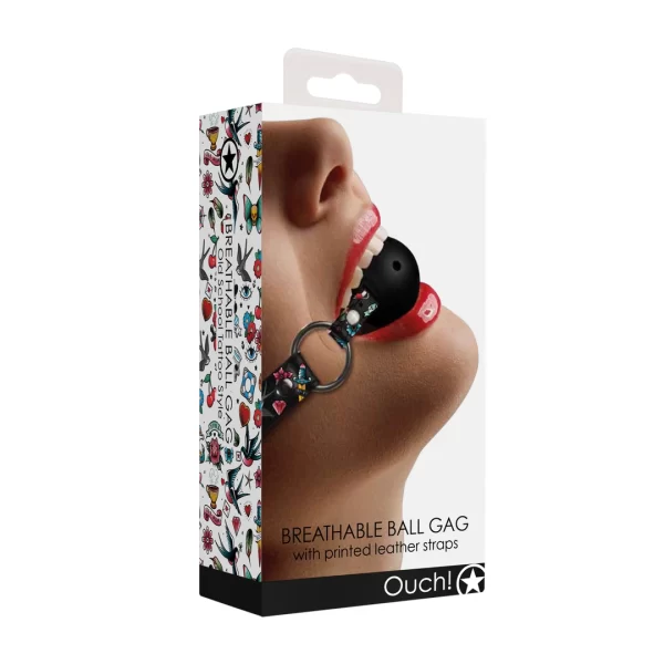 <p>Discover the Ouch! Breathable Adjustable Ball Gag with Leather Straps â€“ a premium accessory designed for advanced control and comfort. This model features a specially engineered ball with multiple ventilation holes