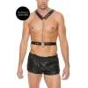 Twisted Bit Bonded Leather Adjustable Body Harness One Size - Boutique Anelma Twisted Bit Bonded Leather Adjustable Body Harness One Size