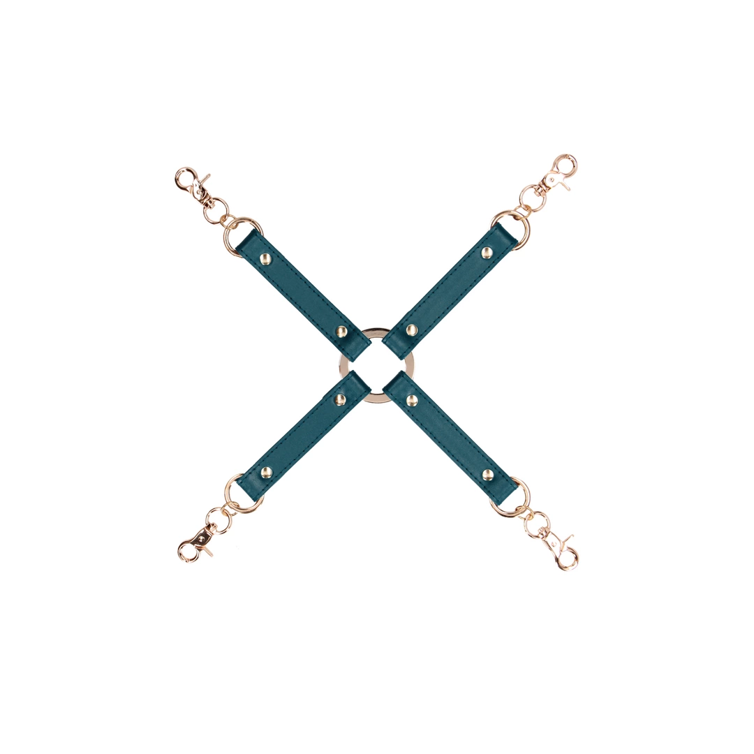 Ouch Halo Hogtie Connector Gold - Premium Leather Look - Boutique Anelma Ouch Halo Hogtie Connector Gold - Premium Leather Look