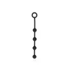 Sinner Gear Silicone Anal Beads Small Black - Flexible Intimate Chain
