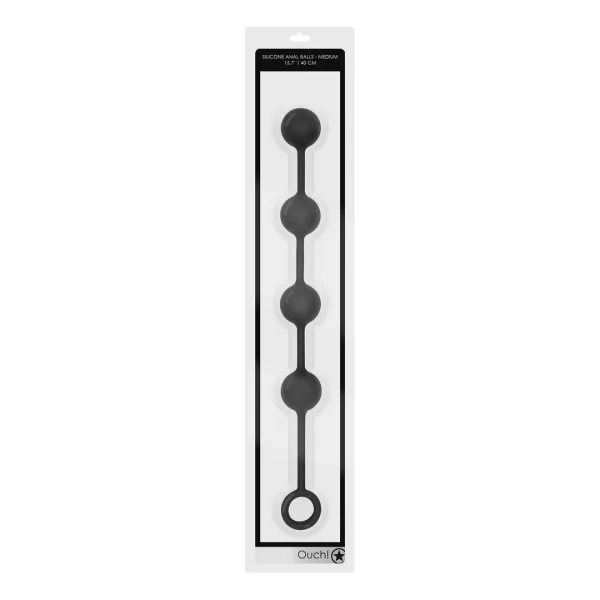 <p>Discover new possibilities in personal wellness with the Sinner Gear Silicone Bead System Medium Black. This expertly engineered set features four anatomically graduated beads crafted from smooth