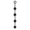 Ouch! Silicone Beads Large Black - Flexible Four-Ball Intimate Trainer