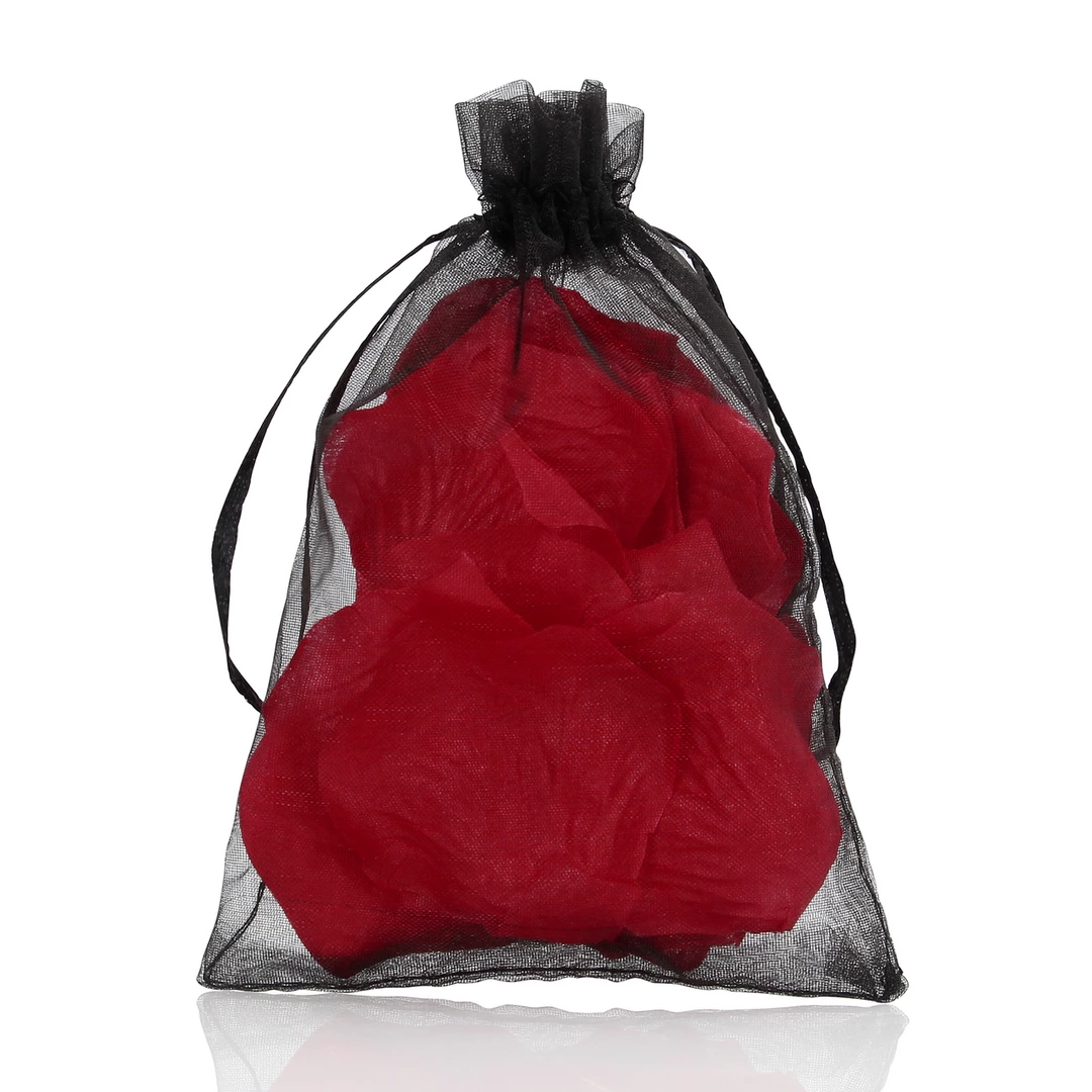 Loving Joy Decorative Rose Petals Organza Bag Wine Red 100pcs adult funny