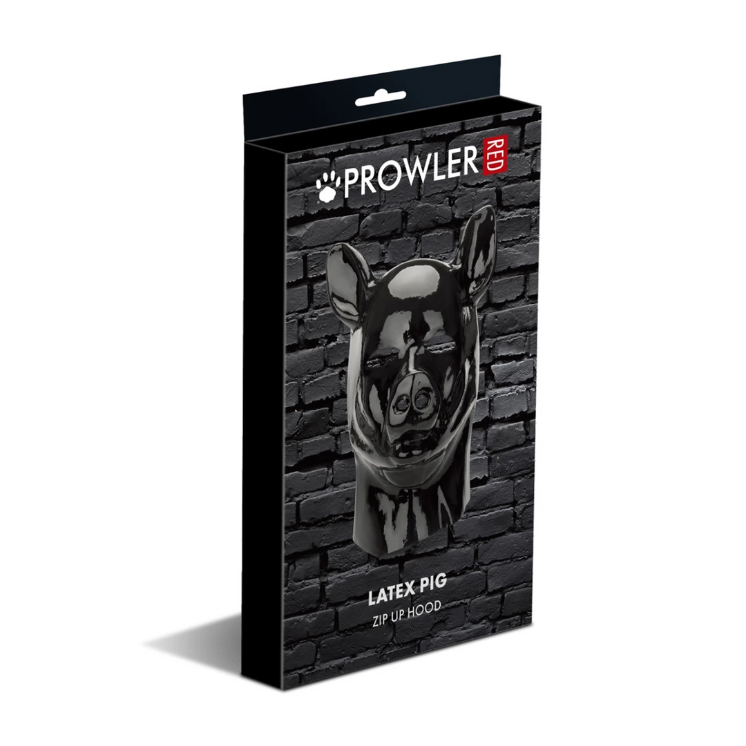 Prowler Red Pig Hood - Kaptur lateksowy z maską i otworami na oczy - Boutique Anelma <p><strong>Prowler RED Latex Pig Hood Black – Anatomical Costume Mask</strong> is a unique and eye-catching accessory crafted for those seeking an extraordinary addition to their role-play or costume collection. This model stands out with its distinctive pig-inspired design