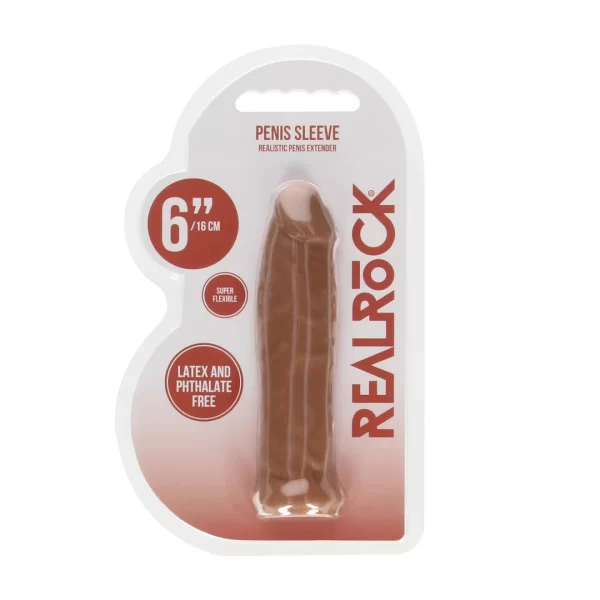 RealRock NakÅ‚adka powiÄ™kszajÄ…ca 16 cm Skin TPE beÅ¼owa