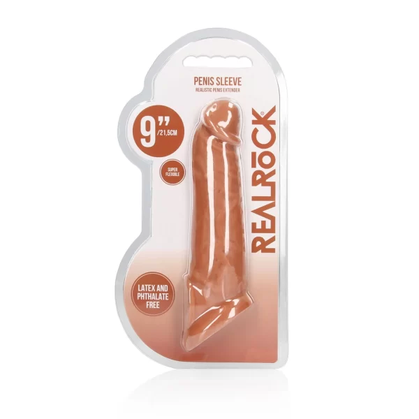 RealRock NakÅ‚adka powiÄ™kszajÄ…ca Skin TPE 23 cm anatomiczna