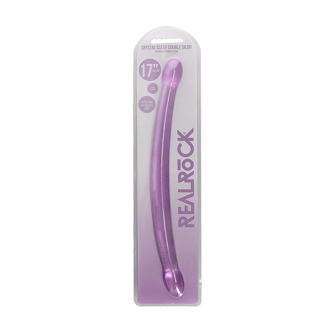 Flexible Design - Boutique Anelma REALROCK Crystal Clear Double Model 17"/42 cm - Transparent