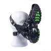 Red Leather Sniff My Sneaker Leather Mask Black - Adjustable Cowhide Model