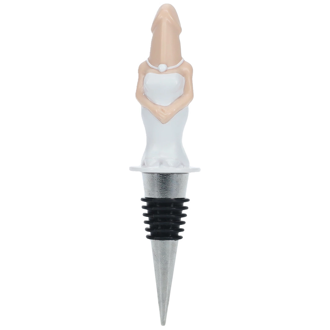 PartyXcess Bride Themed Bottle Stopper - Decorative Wine Preserver adult funny